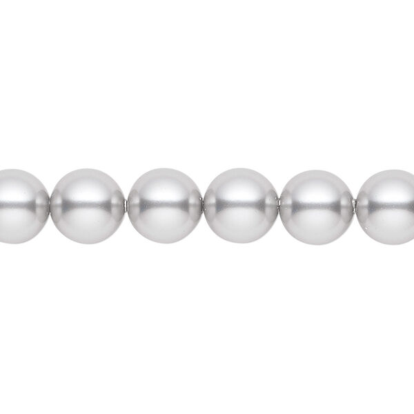 Pearl 250pk light grey, Swarovski® 8mm round 5810 image number 0