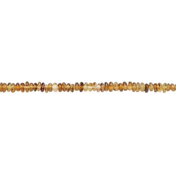 Amber-green tourmaline 1pkg1, hand-cut rondelle bead natural 12 inch 2x1mm-3x1mm image number 0
