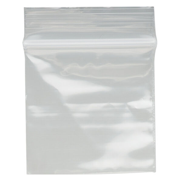 Bag, Tite-Lip™, plastic, clear, 1-1/2 x 1-1/2 inch top zip. Sold per pkg of 100. image number 1