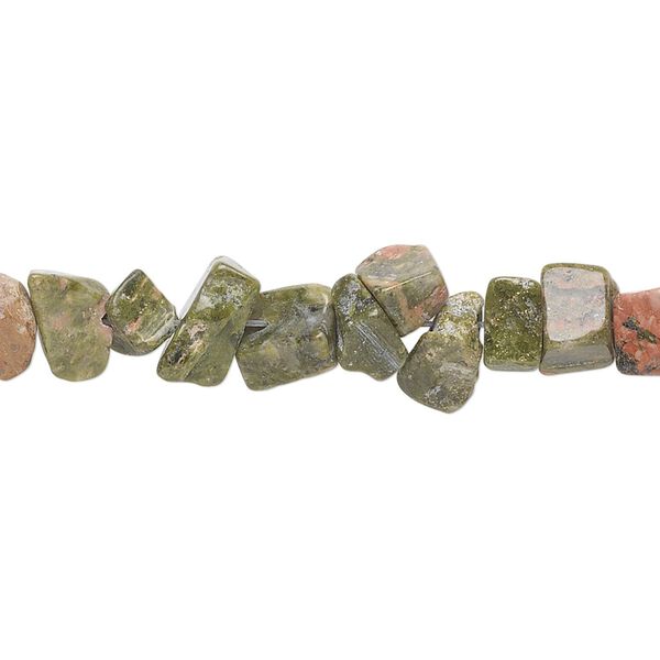 Unakite 1pkg1, chip bead natural 32 inch medium image number 0
