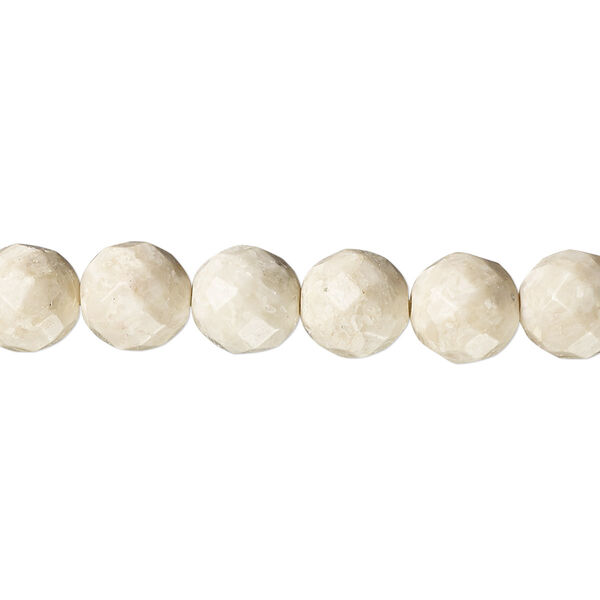 Riverstone 1pkg1, faceted round bead B grade, 8 inch 8mm image number 0