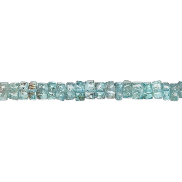 Apatite 1pkg1, hand-cut heishi bead natural 13 inch 4x1mm-5x3mm image number 0