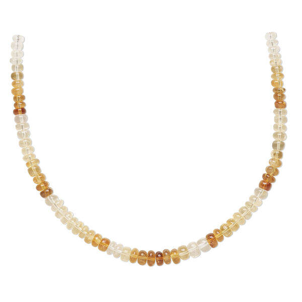 Citrine 1pkg1, hand-cut rondelle bead 8 inch graduated 4x2mm-5.5x3mm image number 0