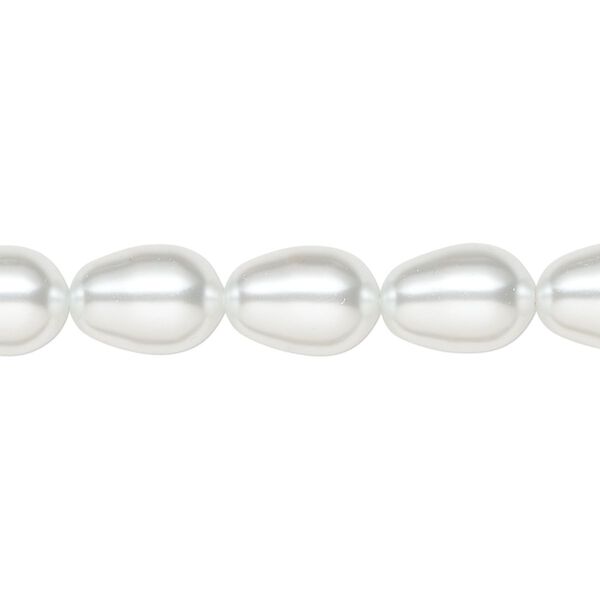 Pearl 250pk moonlight, Swarovski® 11x8mm pear 5821 image number 0