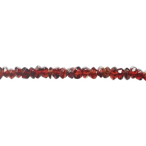 Garnet 1pkg1, hand-cut faceted rondelle bead 13 inch 3x2mm-5x4mm image number 0