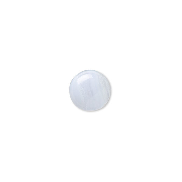 Blue lace agate 1pkg6, calibrated round cab natural B grade, 10mm image number 0