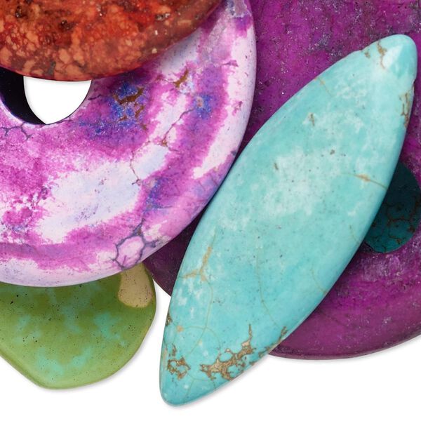 Magnesite 1pkg1, mixed shape drop 1/2 lb mix 20mm-54x33mm image number 0