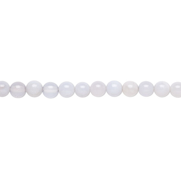 Blue chalcedony 1pkg1, round bead natural 15.5-16 inch 4mm image number 0