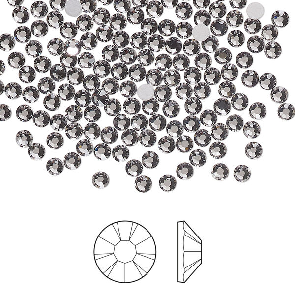 Flat back 1pkg1440, lilac ash foil back Preciosa MAXIMA Czech crystal rhinestone 2.5-2.7mm chaton rose round SS9 image number 0