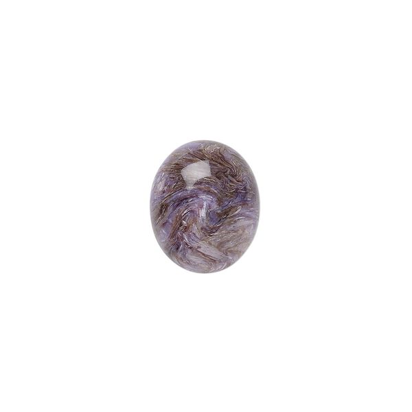 Charoite 1pkg1, calibrated oval cab 12x10mm image number 0
