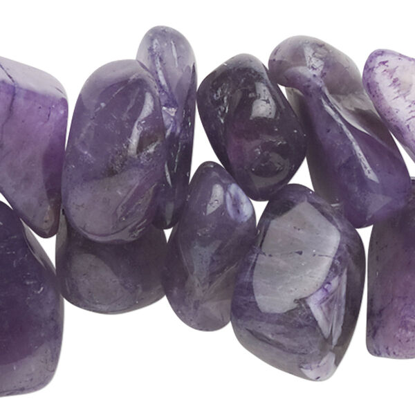 Amethyst 1pkg1, top-drilled nugget bead 15 inch medium image number 0