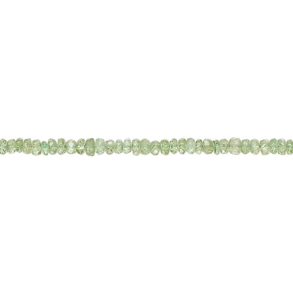 Tsavorite garnet 1pkg1, hand-cut faceted rondelle bead natural 15 inch 2x1mm-3x2mm image number 0