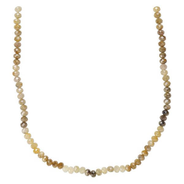 Multi-sapphire 1pkg1, hand-cut faceted rondelle bead 12 inch 5x4mm-6x5mm image number 0