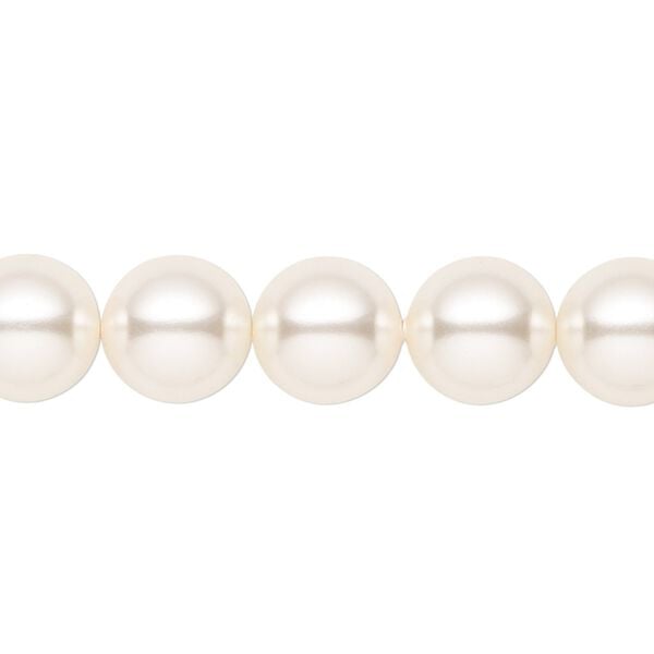Pearl 100pk light creamrose, Crystal Passions® 10mm round 5810 image number 0