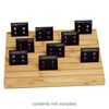Display, earring card holder, bamboo, 2 x 10-5/8 x 8-1/4 inch inclined. Sold individually. image number 0