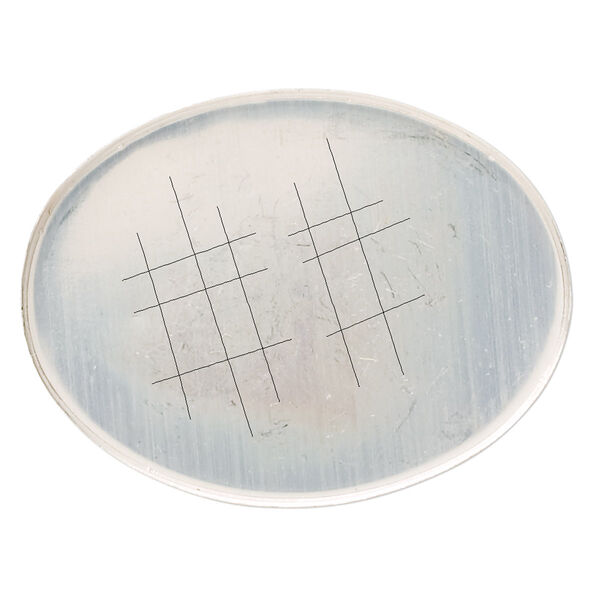 Bezel cup, sterling silver, solid back, 40x30mm unpolished oval. Sold individually. image number 0