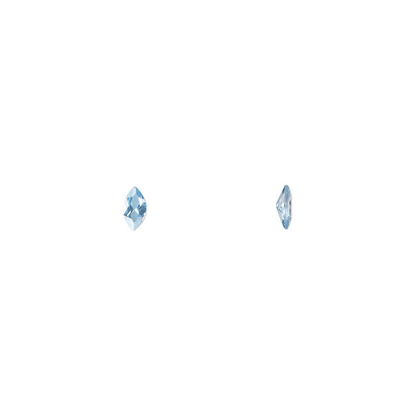 Gem, cubic zirconia, zircon blue, 4x2mm faceted marquise, Mohs hardness 8-1/2. Sold per pkg of 5. image number 0