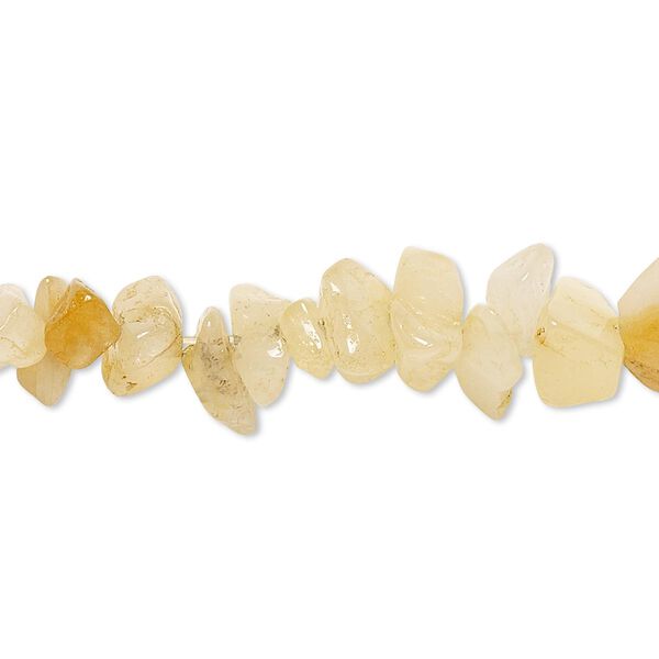Golden cream quartz 1pkg1, chip bead 15 inch medium image number 0