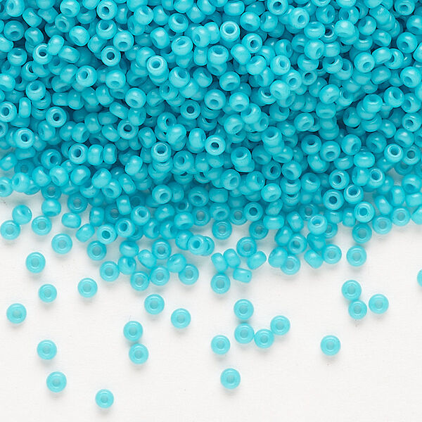 Seed bead, Miyuki, glass, pkg/25g, #11 rocaille, opaque matte, (RR-1686). image number 0