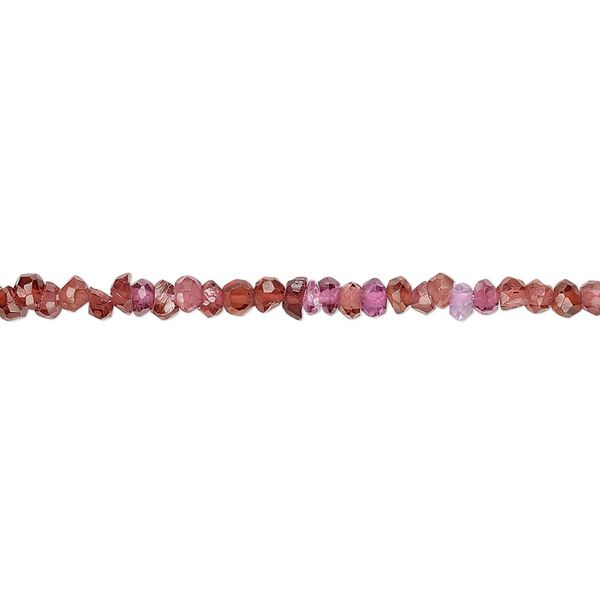 Rhodolite garnet / garnet 1pkg1, hand-cut faceted rondelle bead 13 inch 2x1mm-3x2mm image number 0