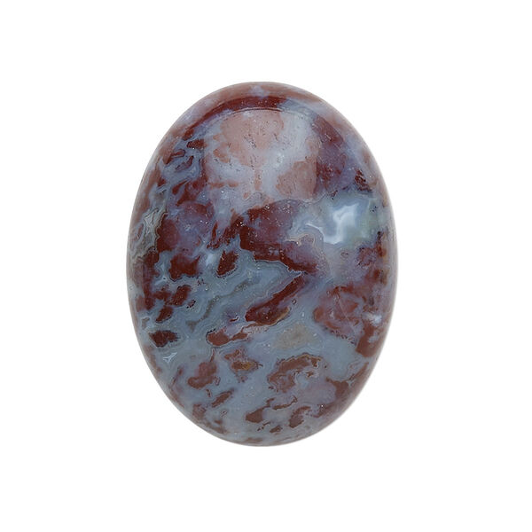 Red lightning agate 1pkg1, non-calibrated oval cab natural 30x22mm image number 0