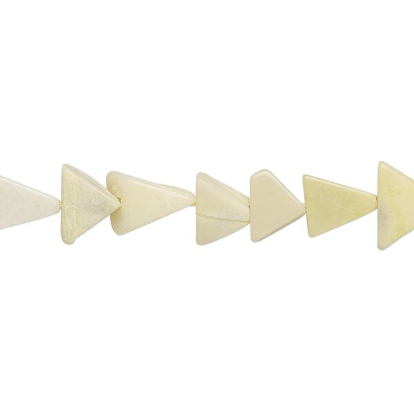 Peridot "jasper" 1pkg1, hand-cut flat triangle bead natural 13 inch 6x6x5mm-11x11x7mm image number 0