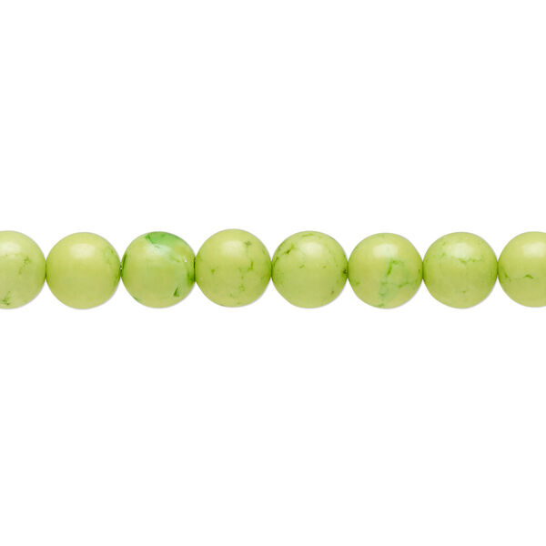 Magnesite 1pkg1, round bead 15.5-16 inch 5-6mm image number 0