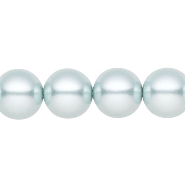 Pearl 10pk light blue, Preciosa Czech crystal 12mm round image number 0