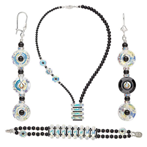 Necklace, bracelet and earring set, One of a Kind Jewelry. Only one available. image number 0