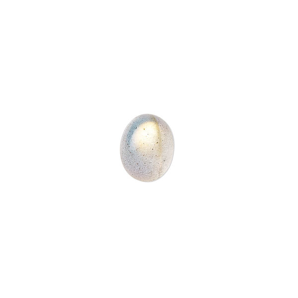 Silver labradorite 1pkg1, hand-cut calibrated oval cab natural A- grade, 10x8mm image number 0