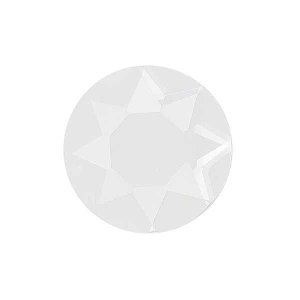 Cabochon, glass, transparent clear, 25mm non-calibrated faceted round. Sold individually. image number 0