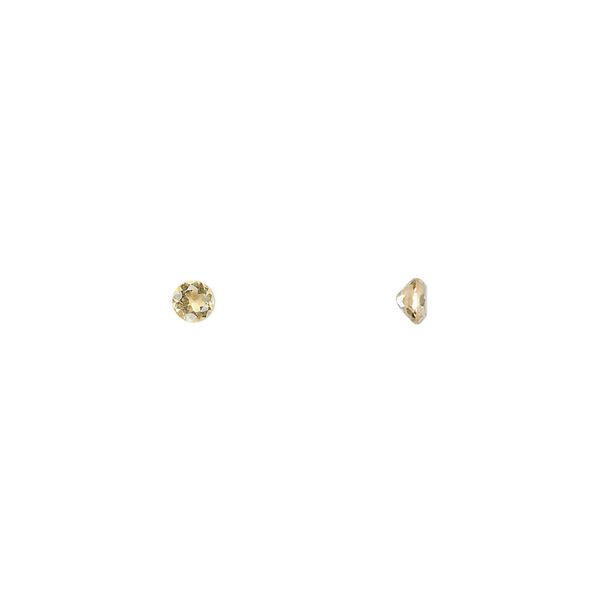 Citrine 1pkg6, hand-cut faceted round gem 3mm image number 0