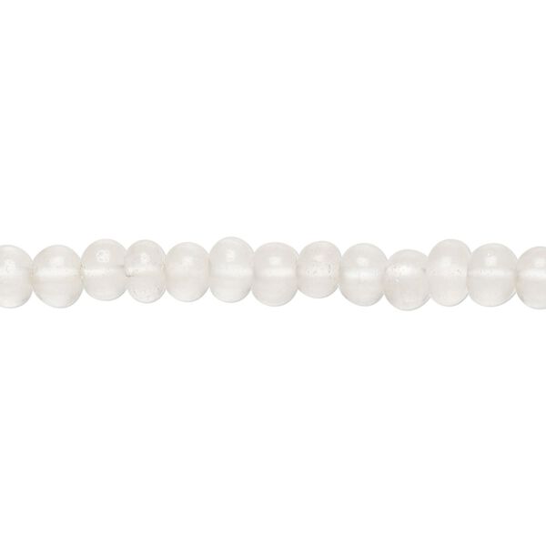 Ecru quartz 1pkg1, hand-cut rondelle bead natural 14 inch 5x3mm-6x4mm image number 0