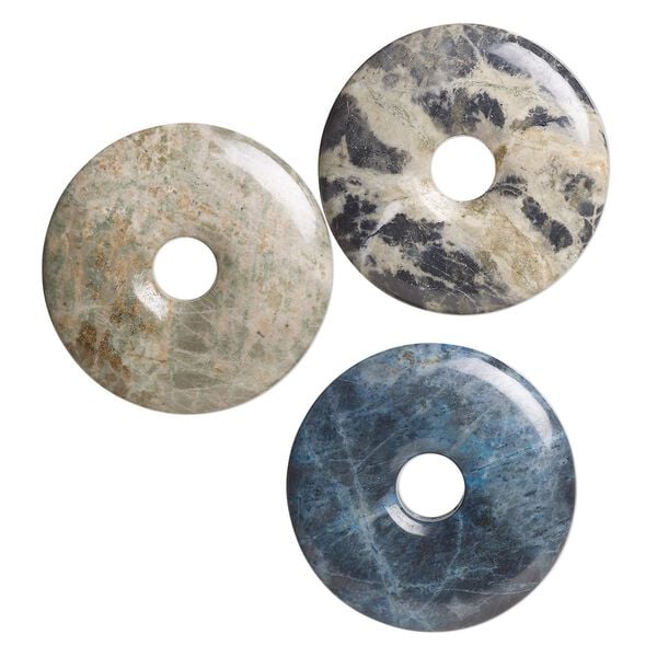 Multi-jasper 1pkg3, donut focal 44-46mm image number 0