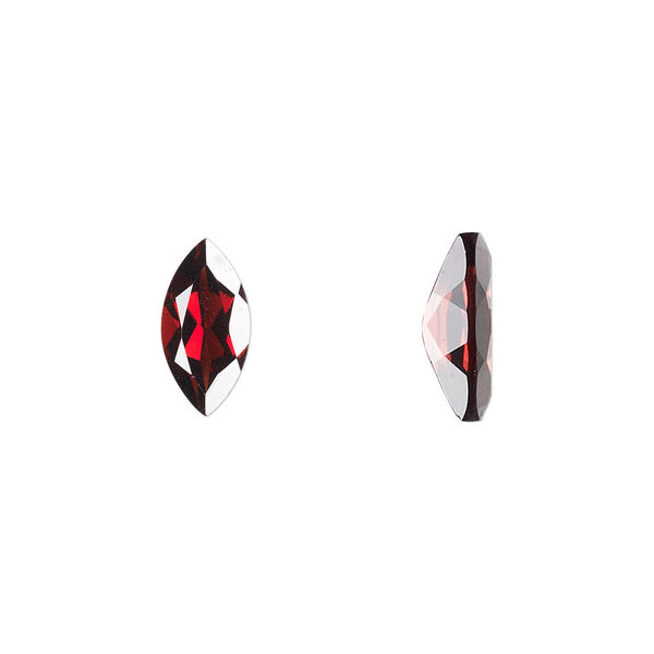 Almandite garnet 1pkg1, hand-cut faceted marquise gem natural 12x6mm image number 0