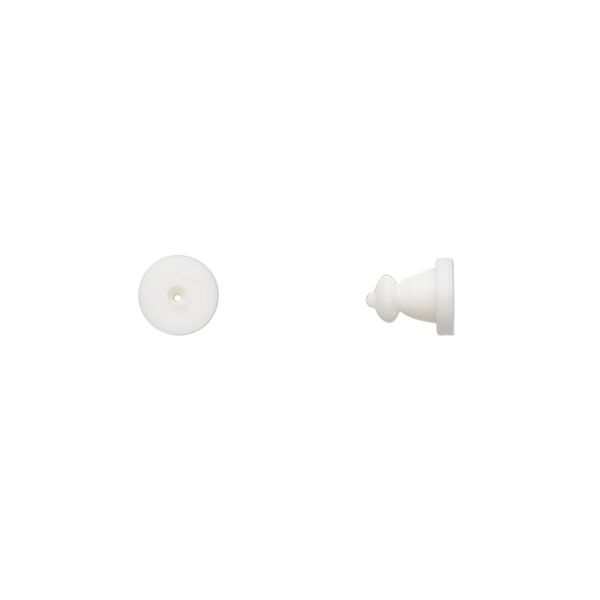 Earnut 1pkg100, 6x5mm, rubber 50 pair image number 0