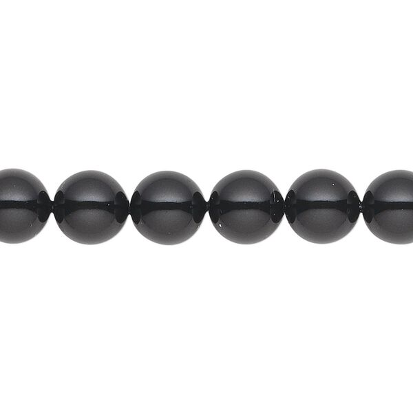 Pearl 50pk mystic black, Crystal Passions® 8mm gemcolors round 5810 image number 0