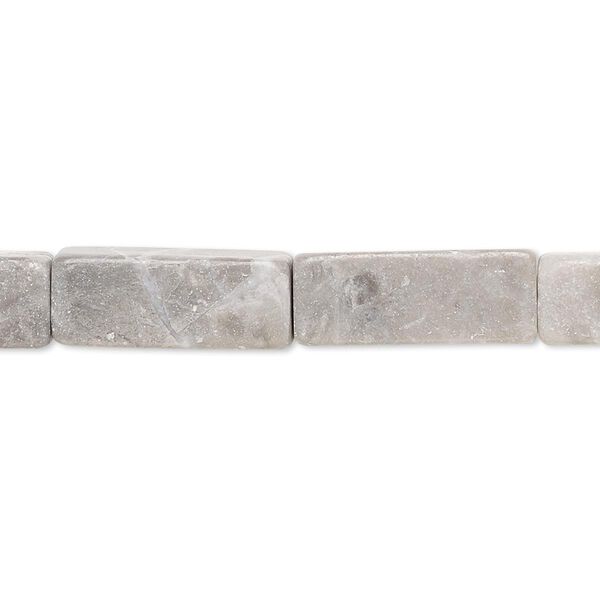 Riverstone / grey marble / cream marble 1pkg1, square tube bead 15 inch 18x7mm-19x7mm image number 0