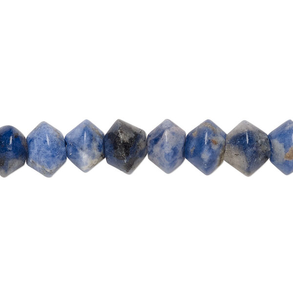 Sodalite 1pkg1, double cone bead natural 15 inch 8x6mm image number 0