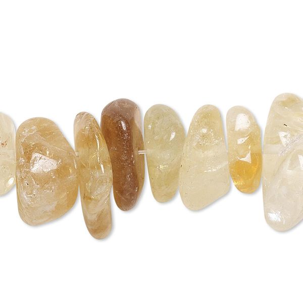 Citrine 1pkg1, chip bead 8 inch extra-large image number 0