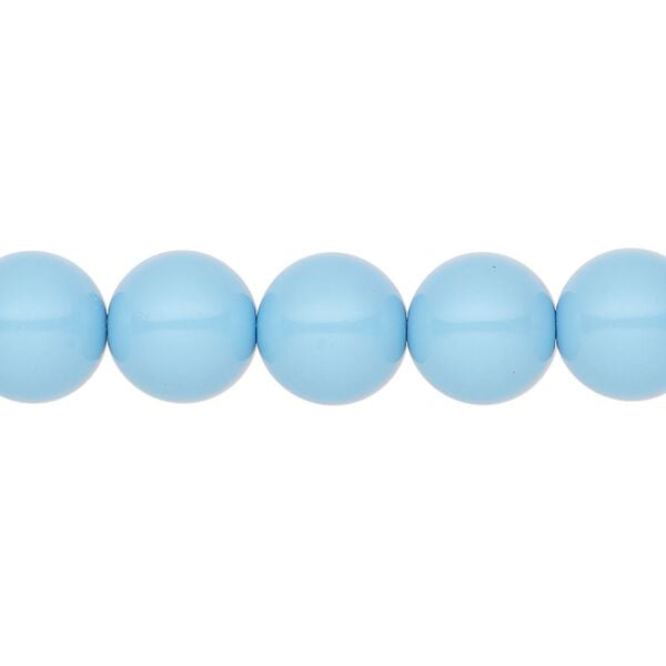 Pearl 10pk aqua blue, Preciosa Czech crystal 10mm round image number 0
