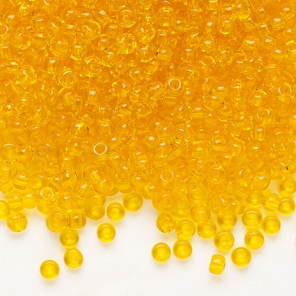 Seed bead, Preciosa Ornela Czech glass, pkg/50g, #8 rocaille, transparent hyacinth, (80060). image number 0
