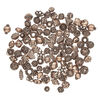 Bead and bead cap, antiqued copper, 12x6mm-17x17mm assorted sizes in 50 styles, 2 of each style. Sold per pkg of 100. image number 1