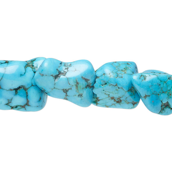 Magnesite 1pkg1, tumbled nugget bead 15 inch medium image number 0