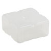 Organizer, Dot Box™, plastic, clear, 2-1/2 x 2-1/2 x 1-1/4 inch rectangle with pop-up lid. Sold individually. image number 2