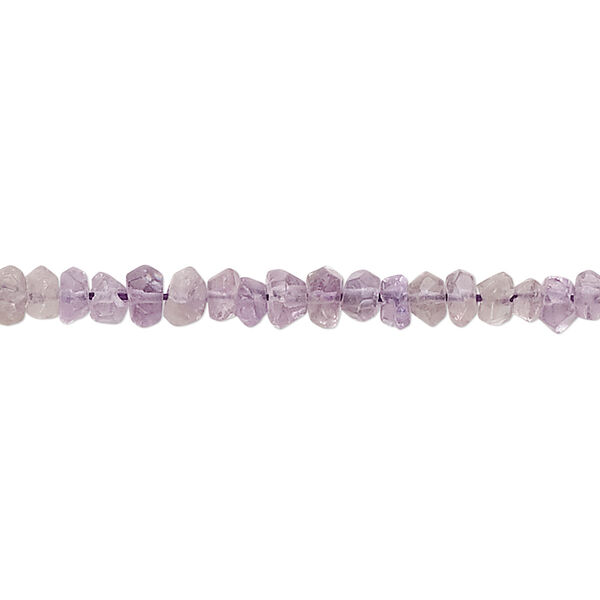 Amethyst 1pkg1, hand-cut faceted rondelle bead natural 14 inch 3x2mm-4x3mm image number 0