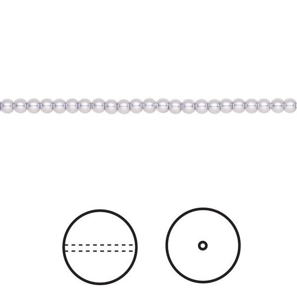 Pearl 1000pk lavender, Swarovski® 2mm round 5810 image number 0