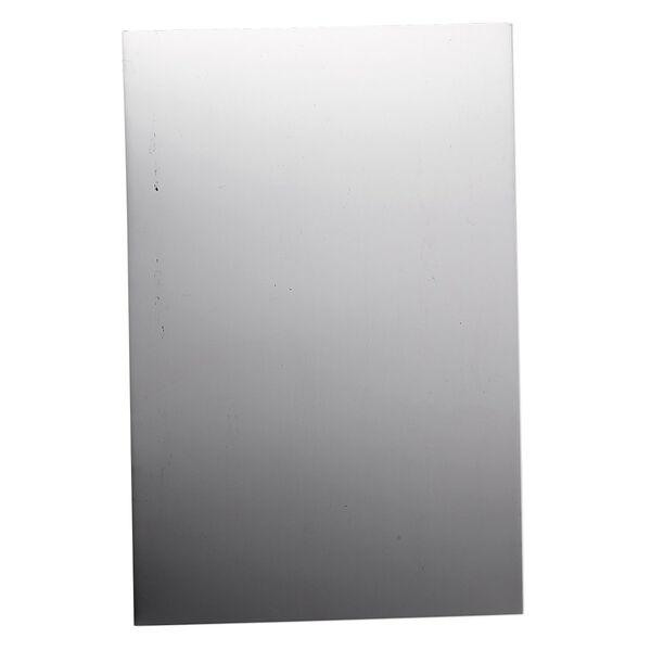 Sheet, sterling silver, half-hard with mirror finish, 20 gauge, 6x4 inches. Sold individually. image number 0