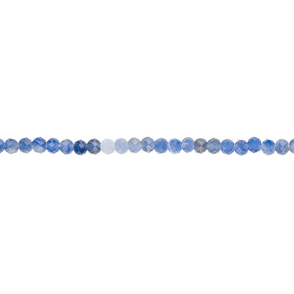 Sodalite 1pkg1, hand-cut faceted rondelle bead natural 13 inch 2mm image number 0