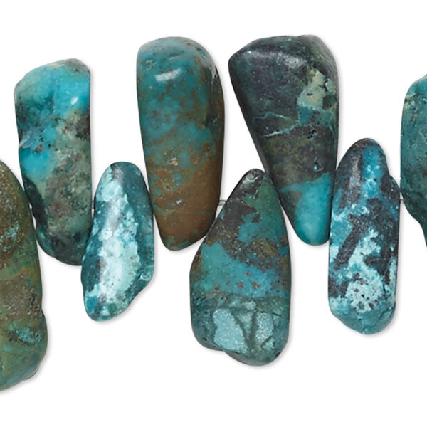 Turquoise 1pkg1, top-drilled chip bead 15.5-16 inch extra-large image number 0